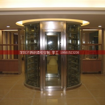 佛山翠萍山庄某别墅定制不锈钢酒窖
